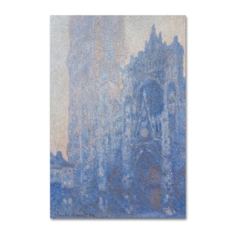 Monet 'Rouen Cathedral Facade' Canvas Art,22x32